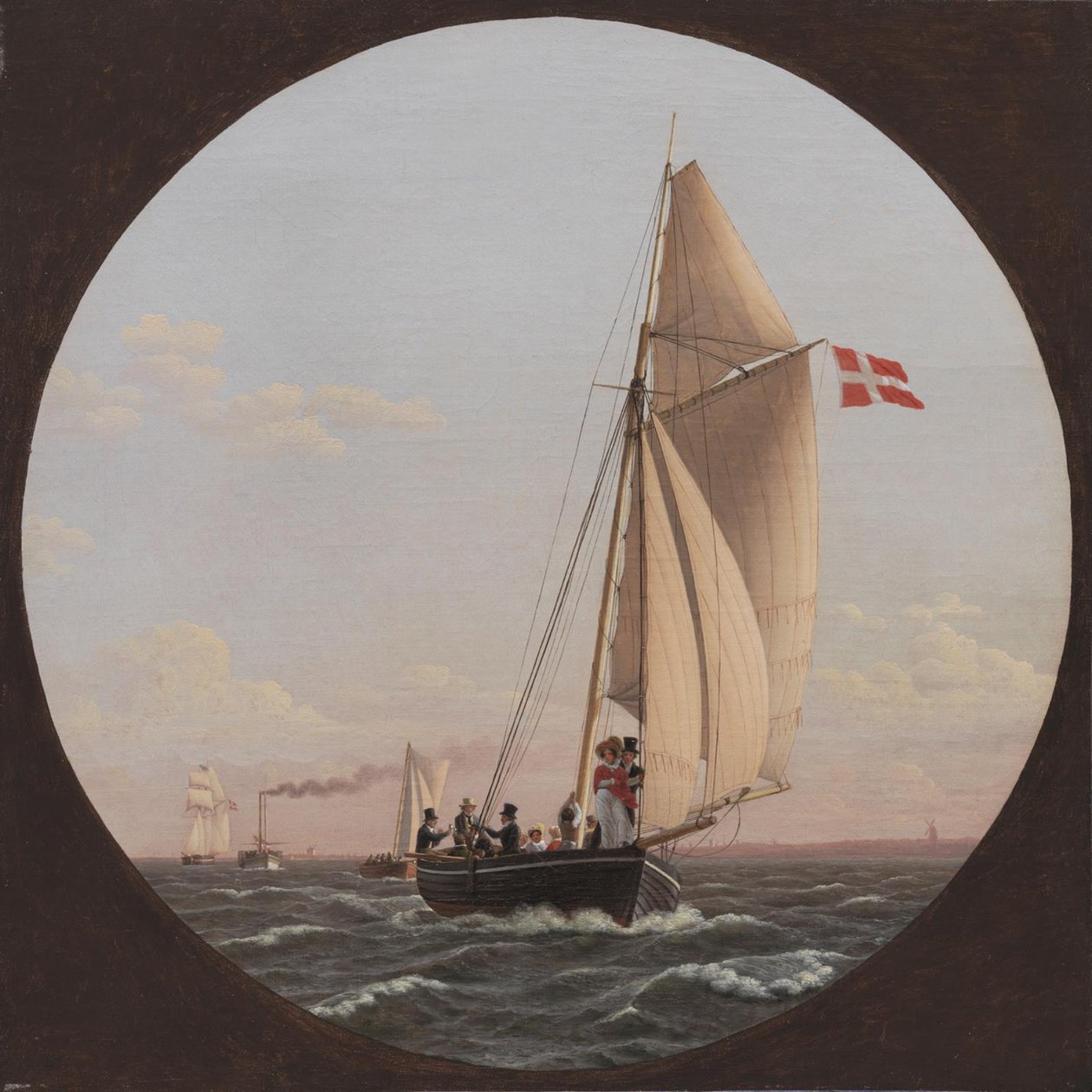 Segling från Köpenhamn till Charlottenlund av Christoffer Wilhelm Eckersberg
