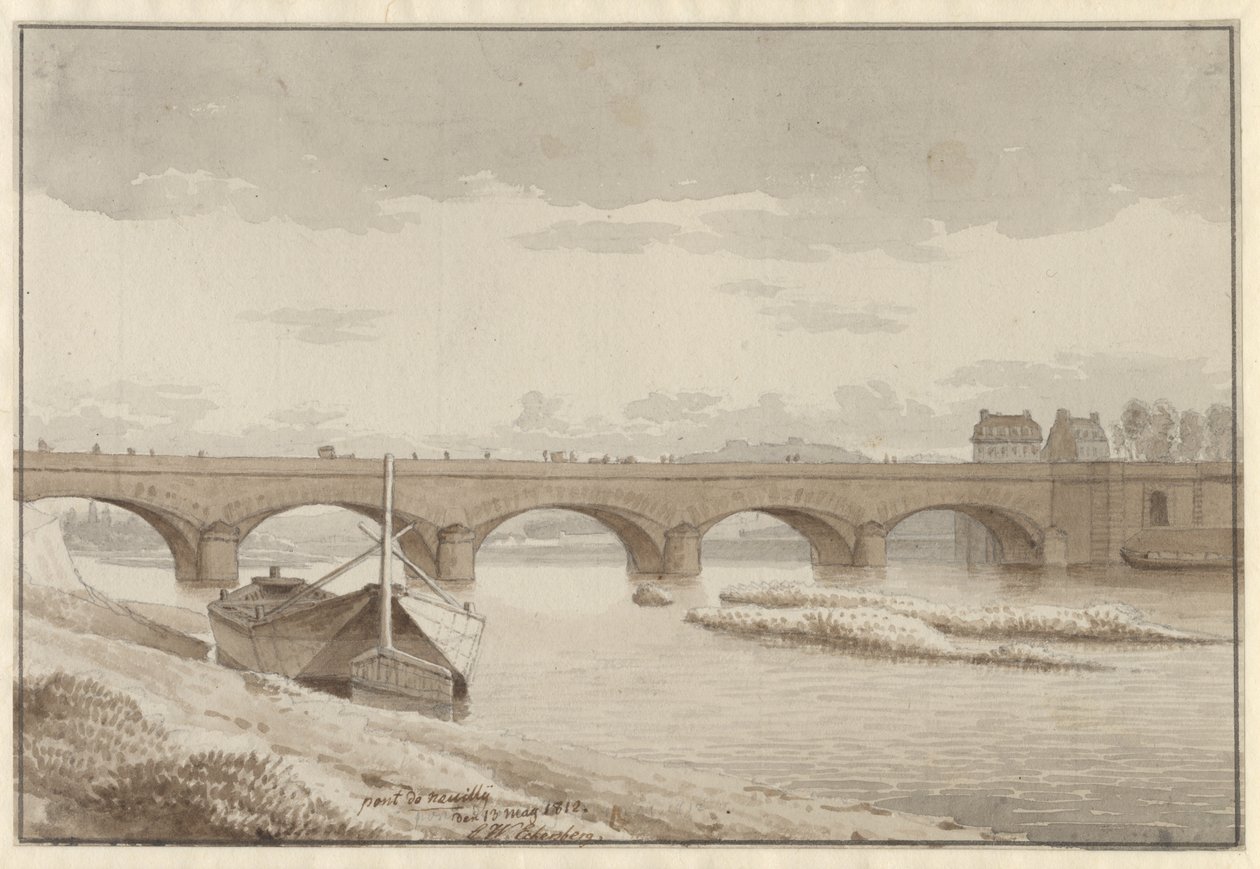 Seinebron i Neuilly, Paris, 13 maj 1812 av Christoffer Wilhelm Eckersberg