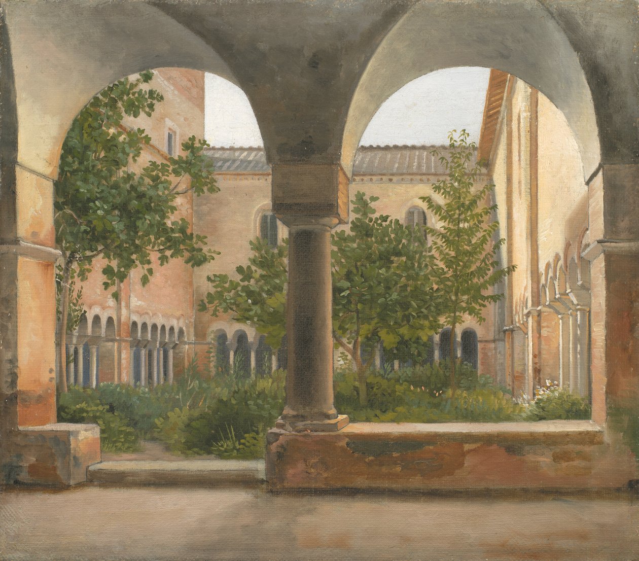 Klostret i San Lorenzo utanför murarna i Rom av Christoffer Wilhelm Eckersberg