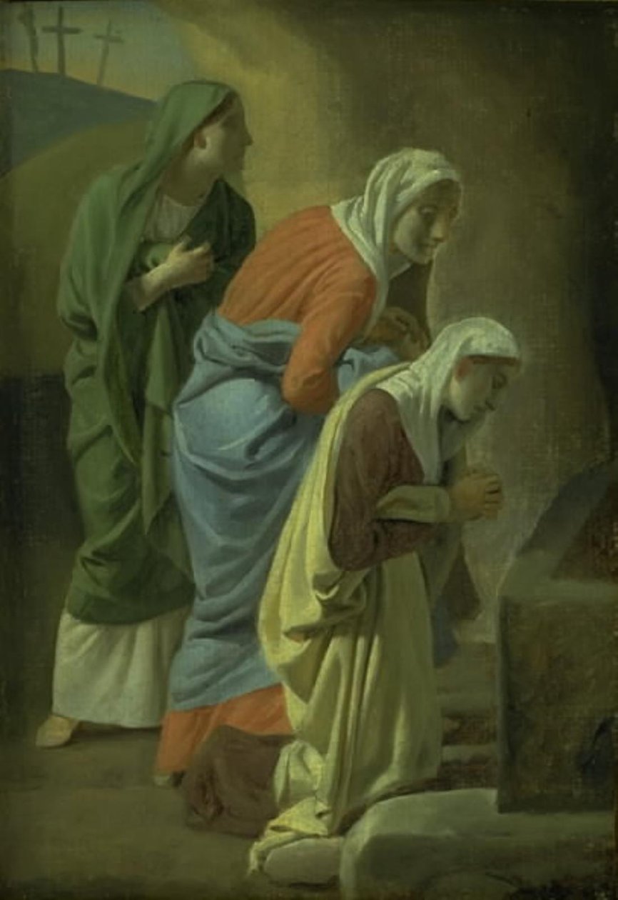 De tre Marie vid Kristi grav. Studie av Christoffer Wilhelm Eckersberg