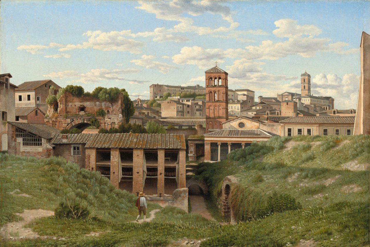 Utsikt över Cloaca Maxima, Rom, 1814. av Christoffer Wilhelm Eckersberg