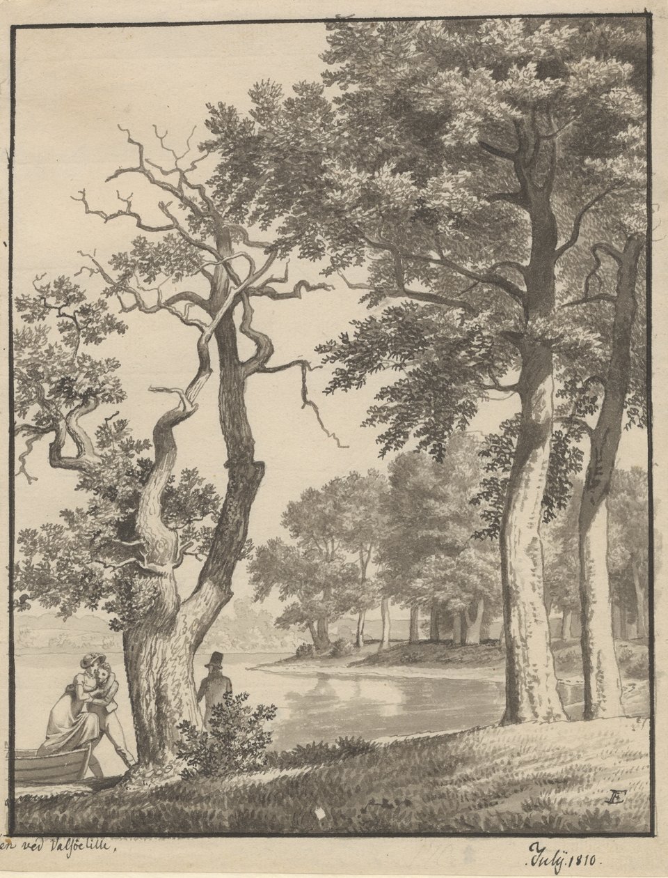 Ön vid Valsøelille, juli 1810 av Christoffer Wilhelm Eckersberg