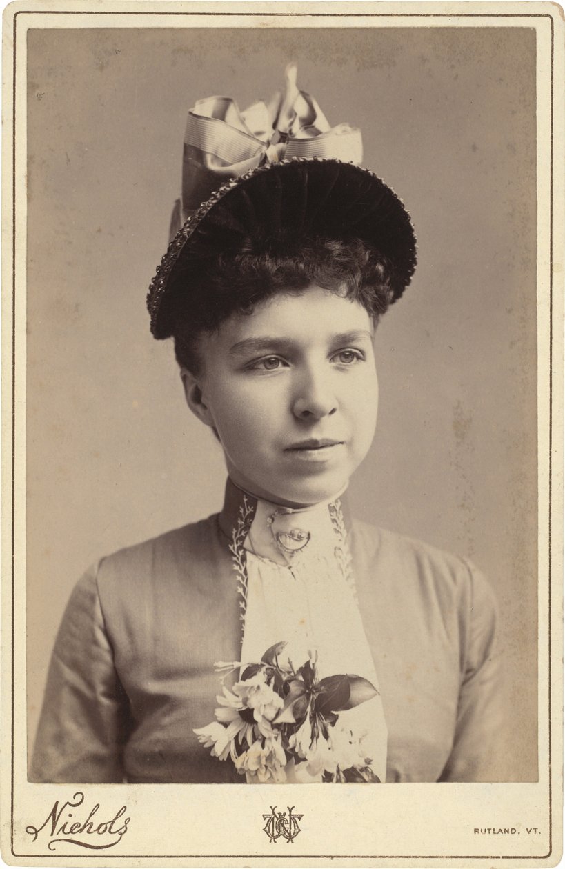 Porträtt av en kvinna,1880-1890-tal (foto) av C.W. Nichols