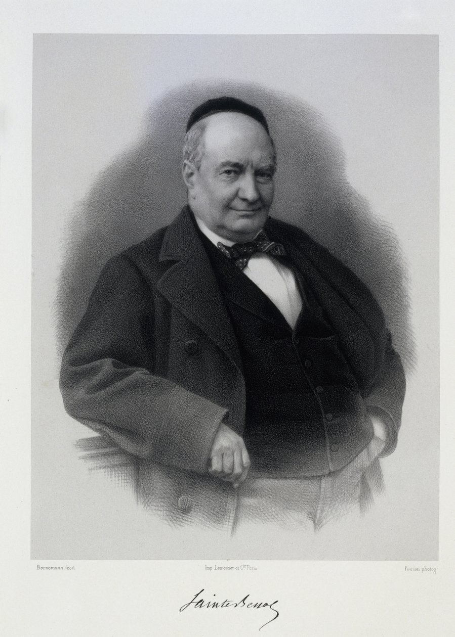 Charles Augustin Sainte-Beuve 1804-1869. av C. Bornemann