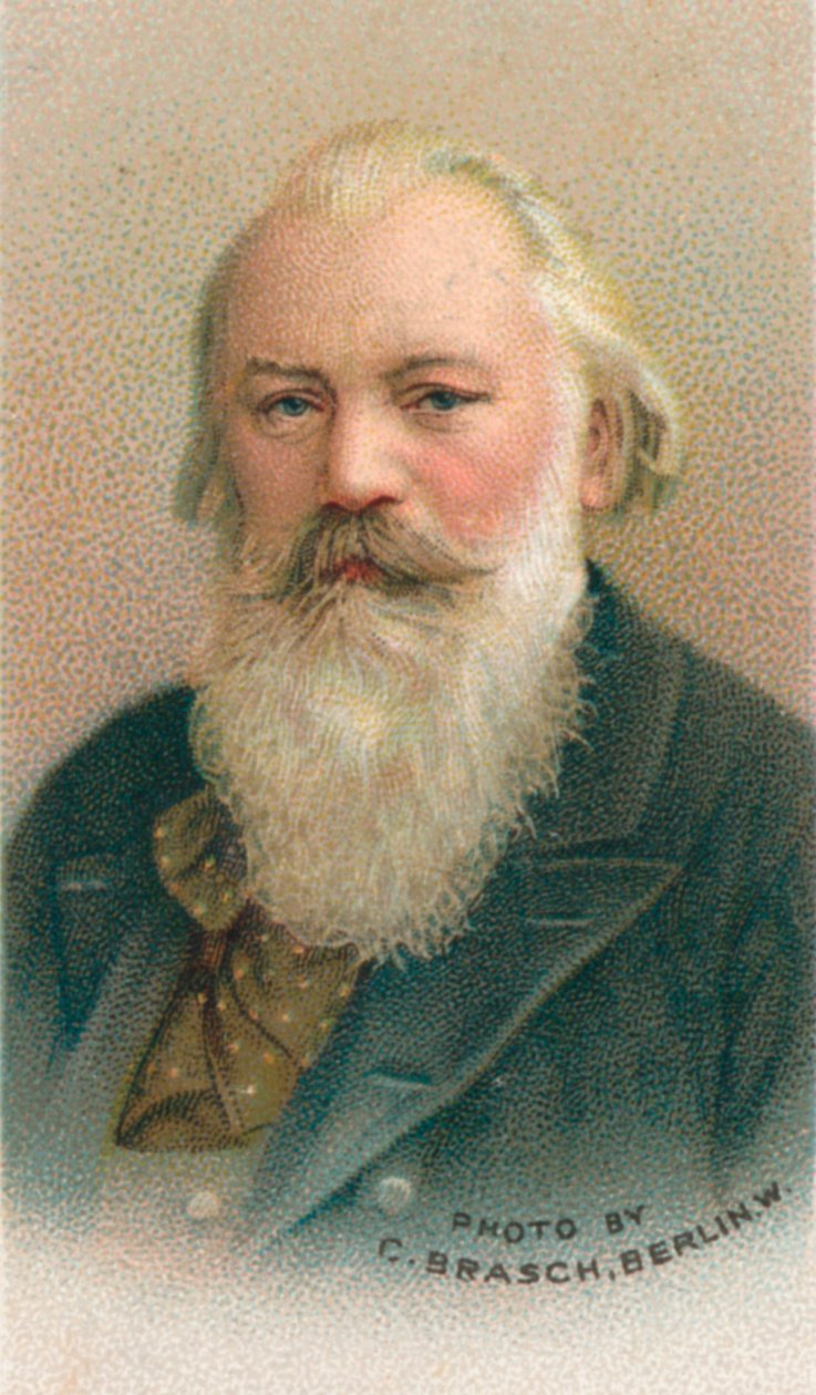 Johannes Brahms 1833-1897 var en tysk kompositör och pianist, 1911 av C Brasch