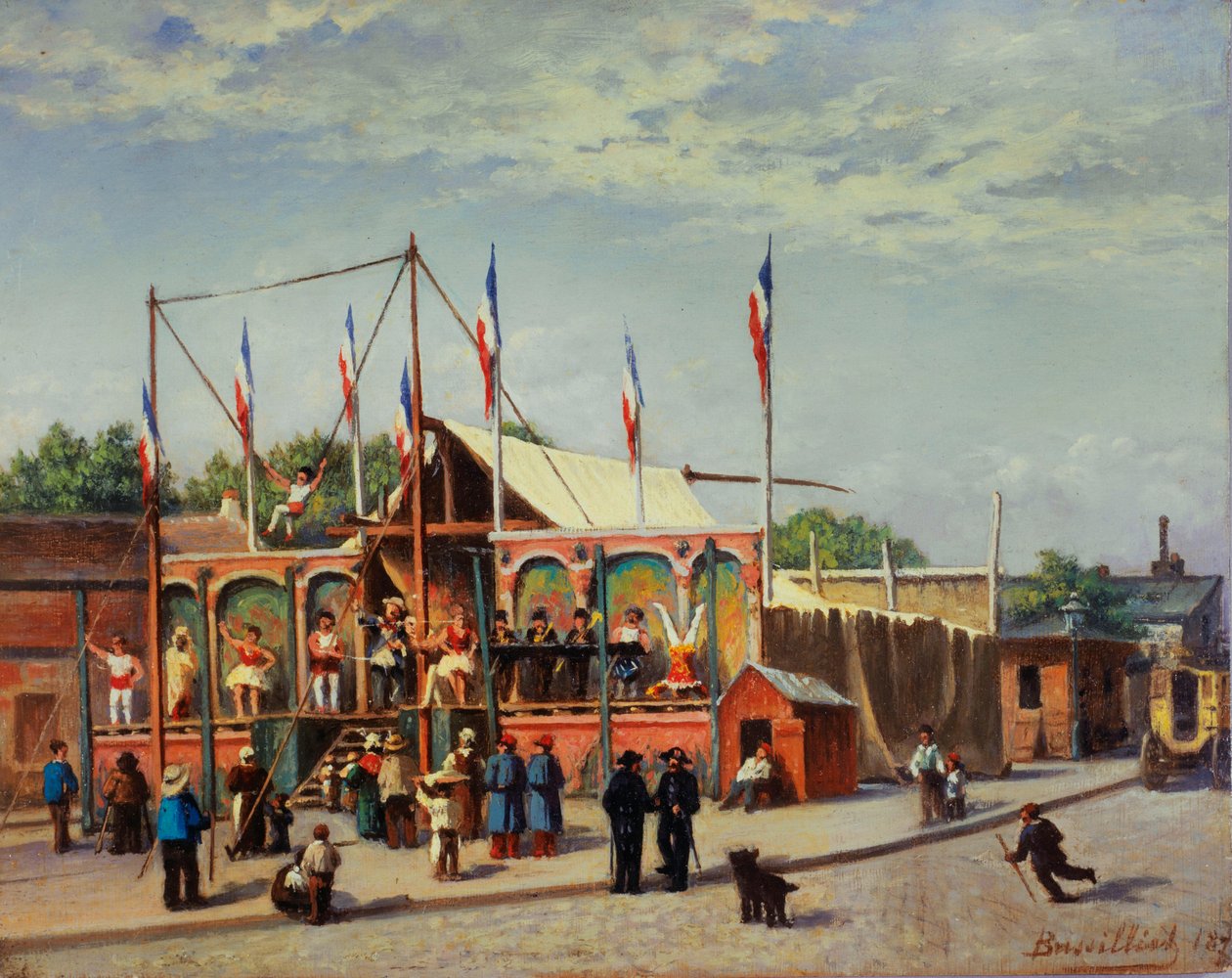Brottaren Dubois tält, boulevard de la Villette av C. Bussilliet
