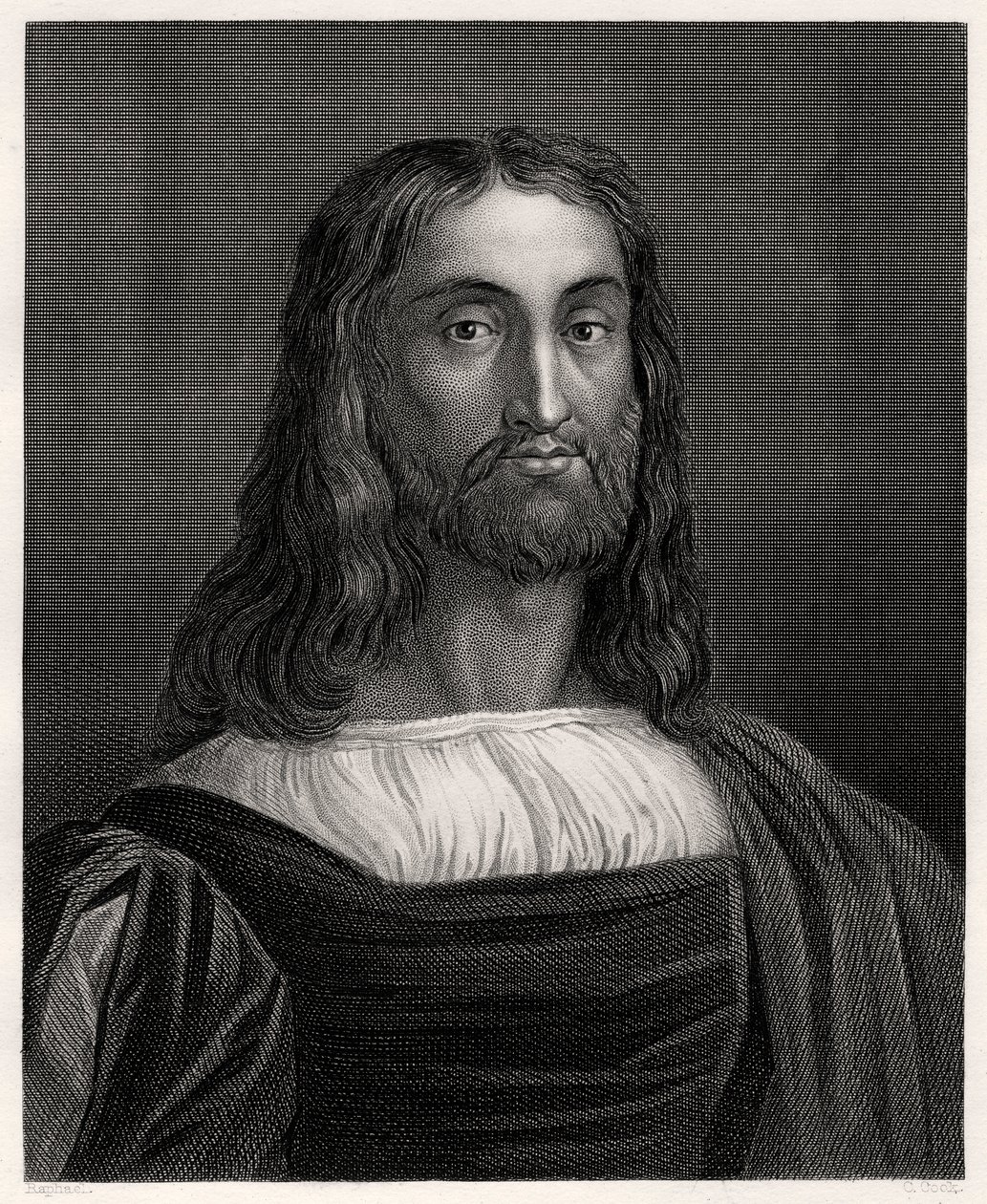 Marcantonio Raimondi, italiensk gravör, 1800-talet av C. Cook