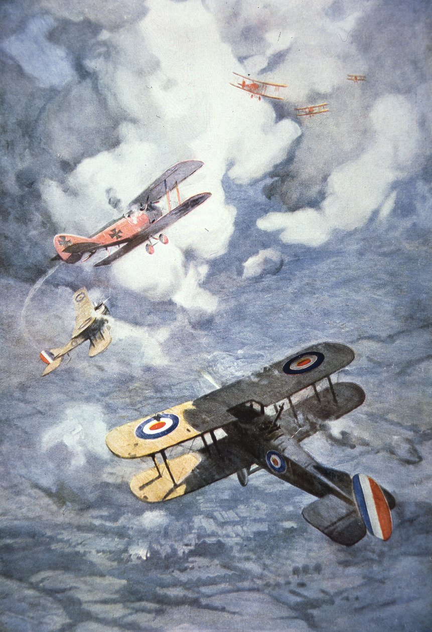Brittiska kontra tyska flygplan av C. Dudley Tennant