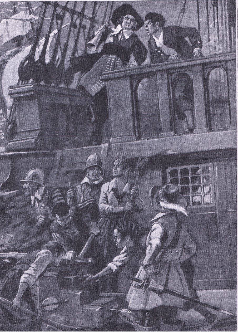 Hur general Blake utkämpade sjöstrider, illustration från 