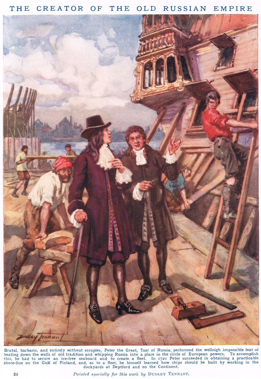 Peter den store: Skaparen av det gamla ryska imperiet, illustration från 