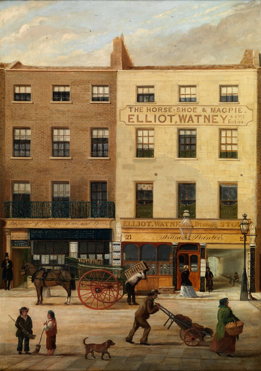 The Horseshoe and Magpie Public House, Westminster av C. E. Ambrose