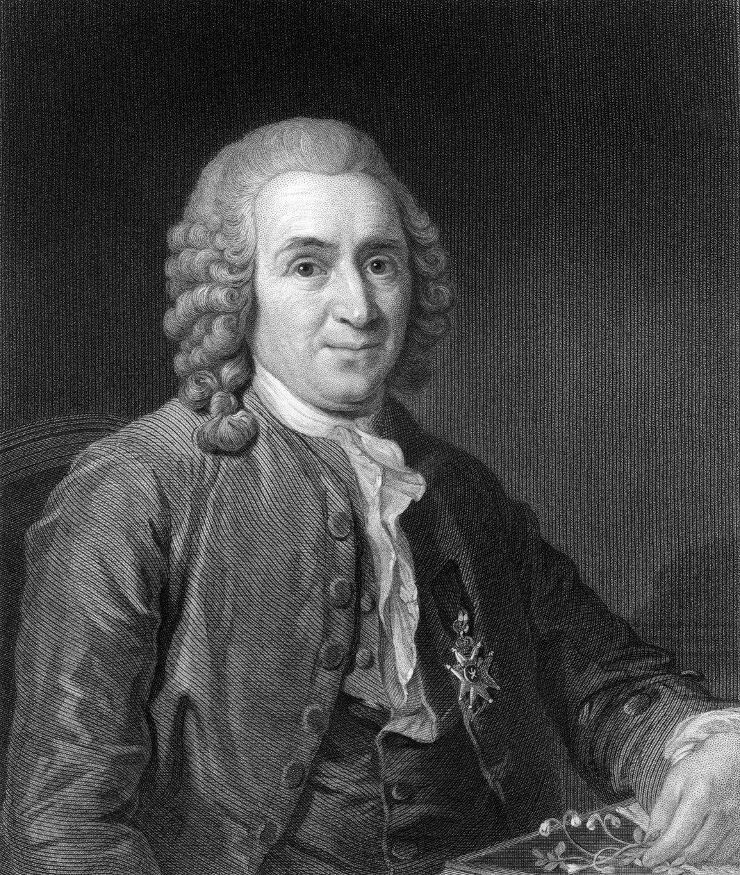 Carolus Linnaeus, svensk naturforskare från 1700-talet, 1836. av C. E. Wagstaff