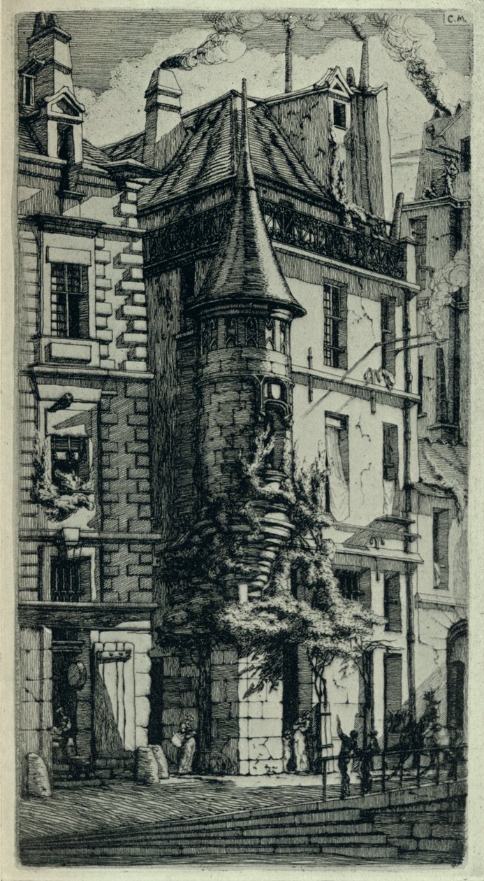 Torn, Rue de la Tixeranderie, 1915 av C. H. Meryon