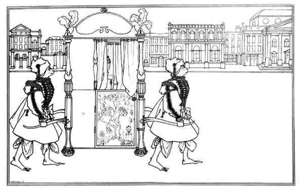 Sedan Chair on the Road, frontispice från Juvenal, i 