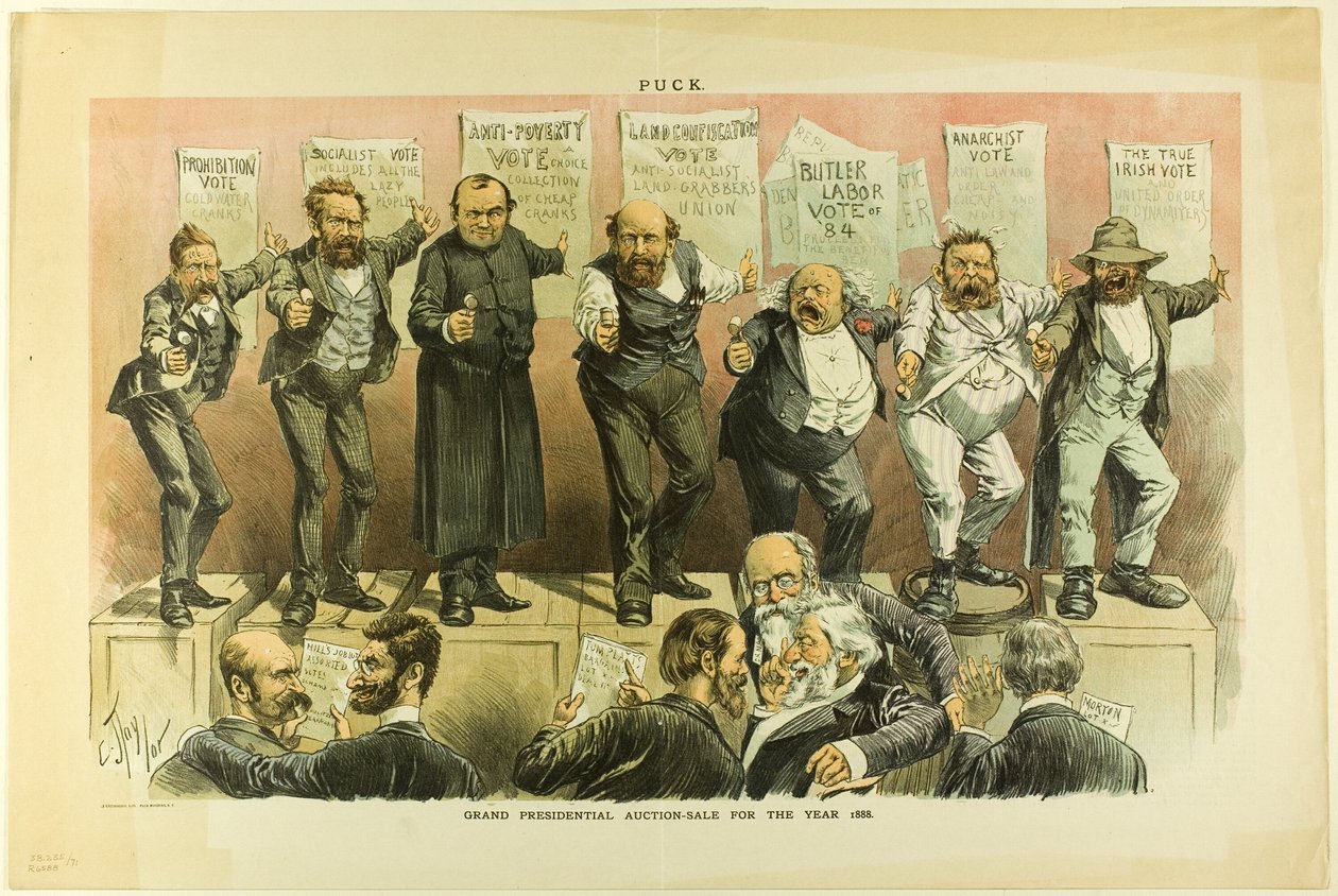 Grand Presidential Auction Sale, från Puck av C. Jay Taylor