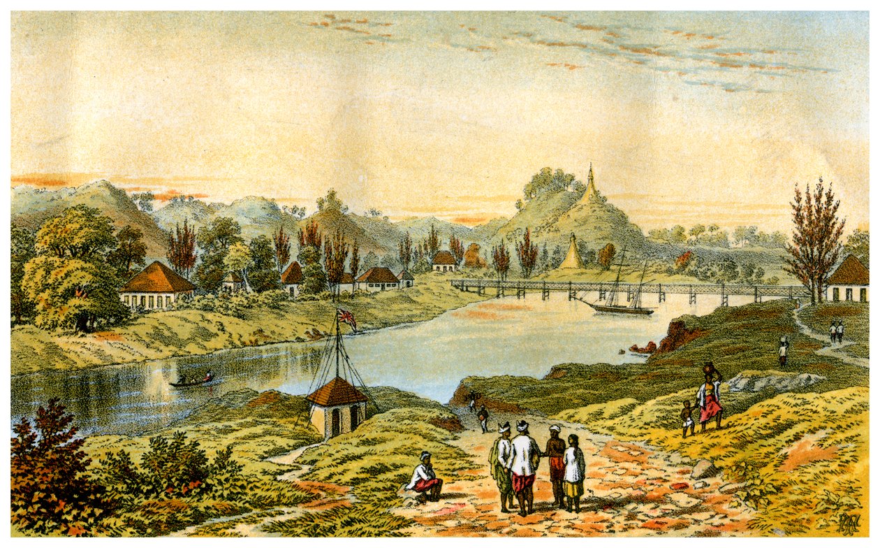 Sandoway, Arakan, Myanmar, 1800-talet. av C Kegan Paul