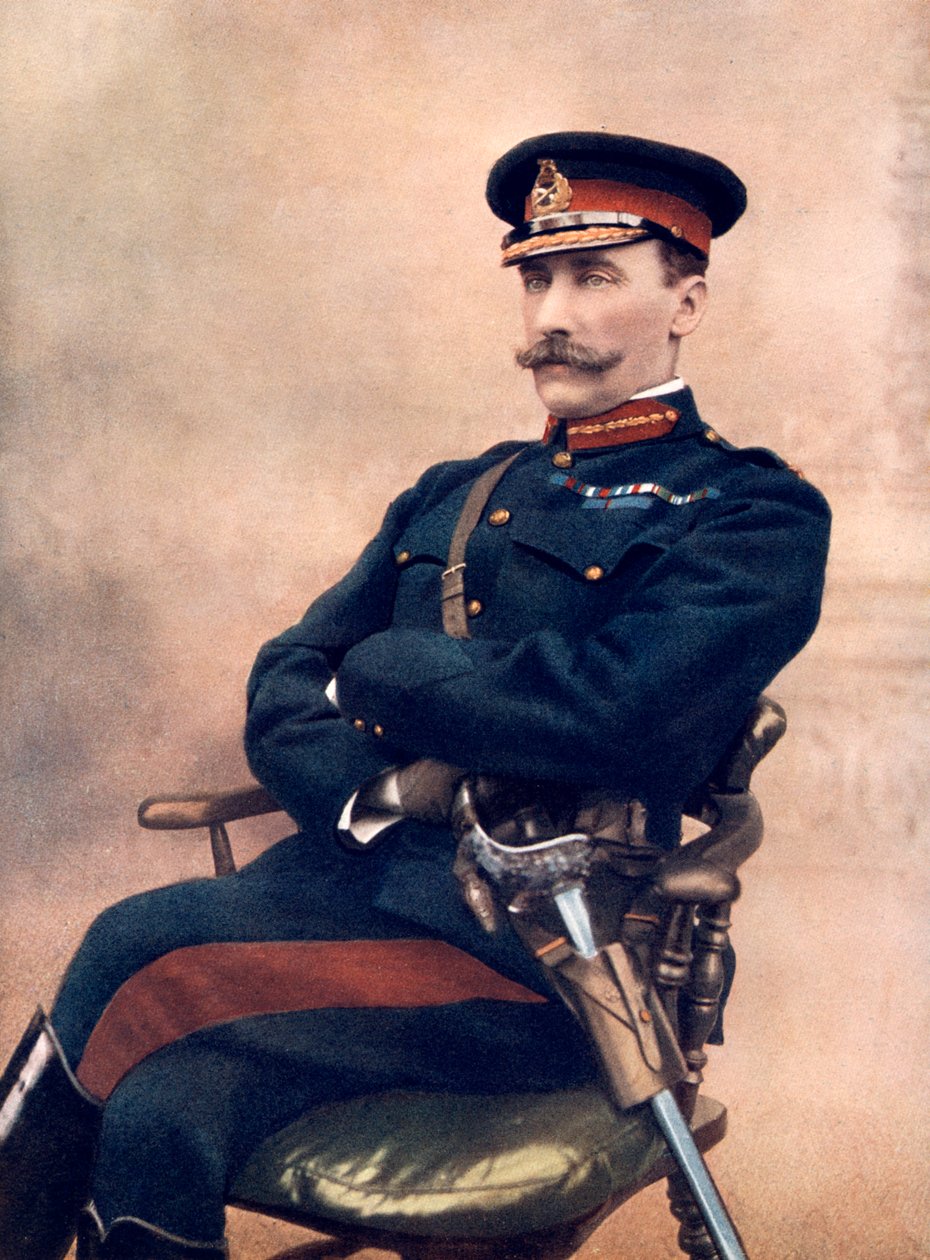 Generallöjtnant Sir HC Chermside, chef för 14:e brigaden i Sydafrika, 1902. av C Knight