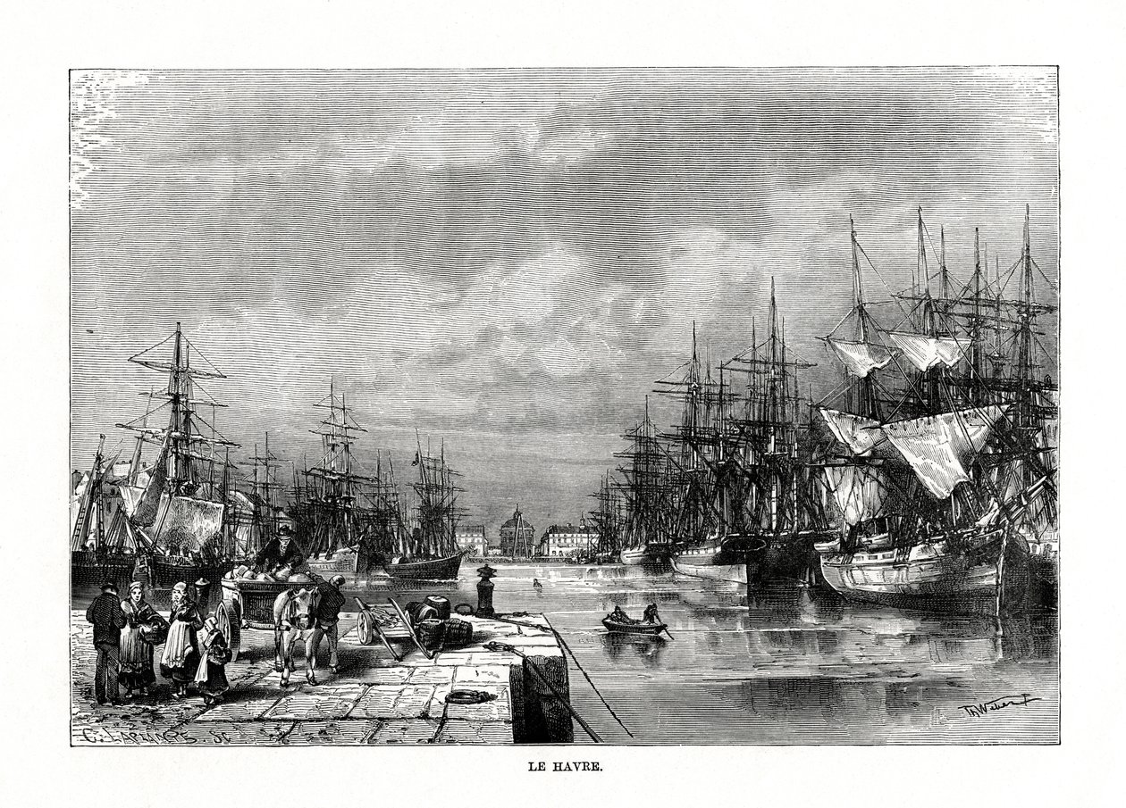 Le Havre, Normandie, norra Frankrike, 1879 av C. Laplante