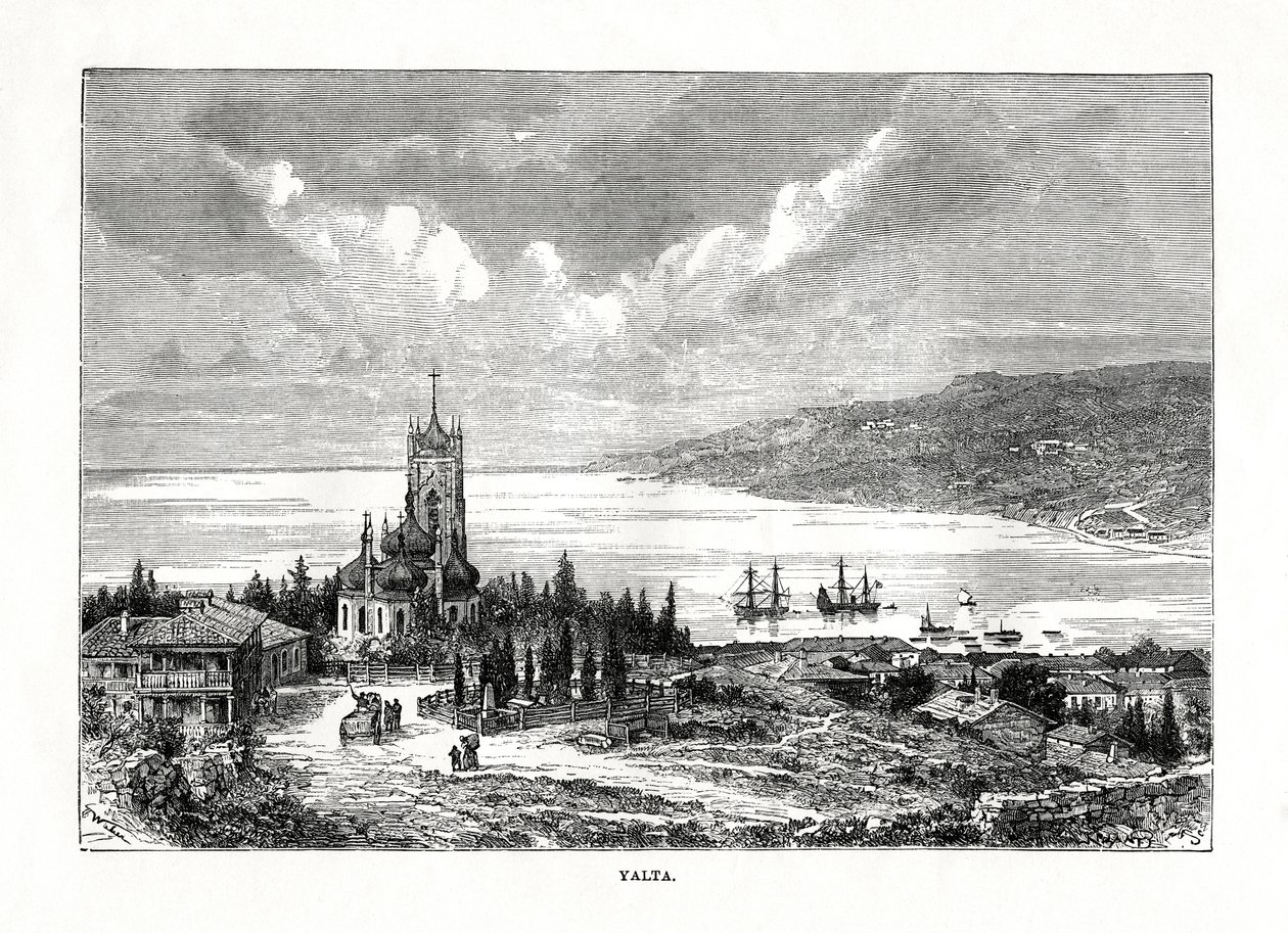 Jalta, södra Ukraina, 1879. av C. Laplante