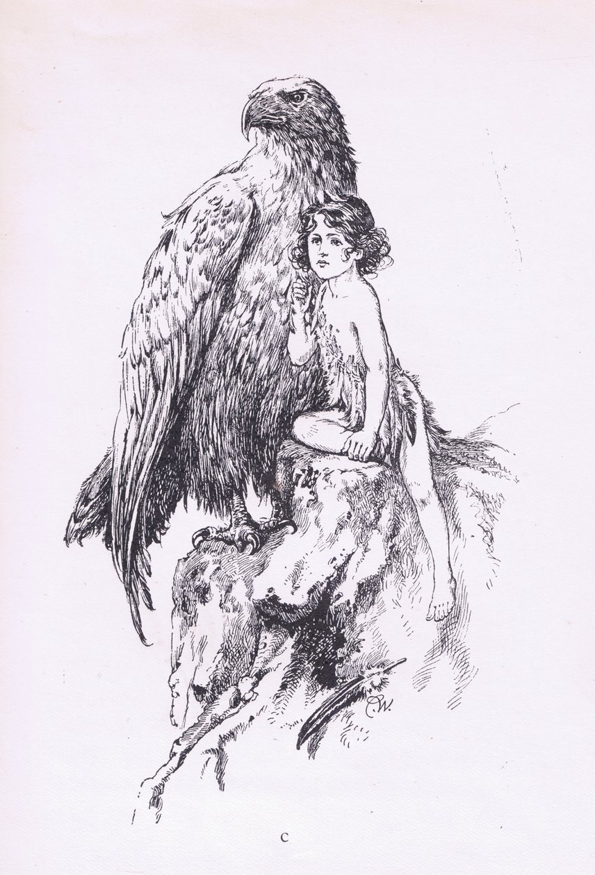 The maid and the eagle, från The Child of the Air pub. av Duckworth av C. Wilhelm