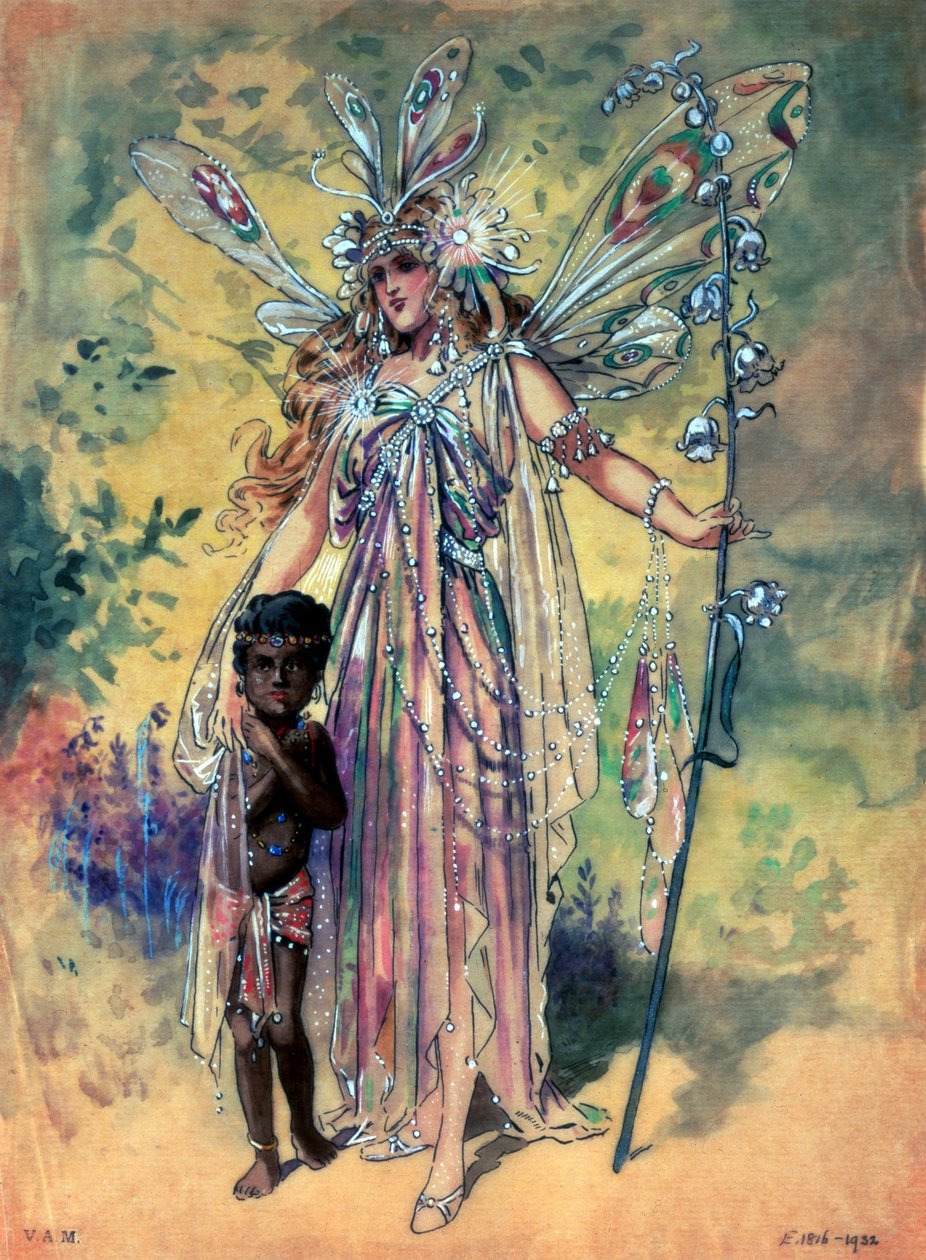Titania, kostymdesign för A Midsummer Night
