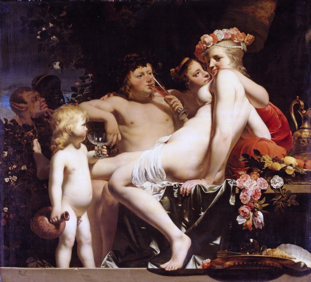 Tyska: Bacchus och Ariadne på Naxos Bacchus och Ariadne av Caesar van Everdingen
