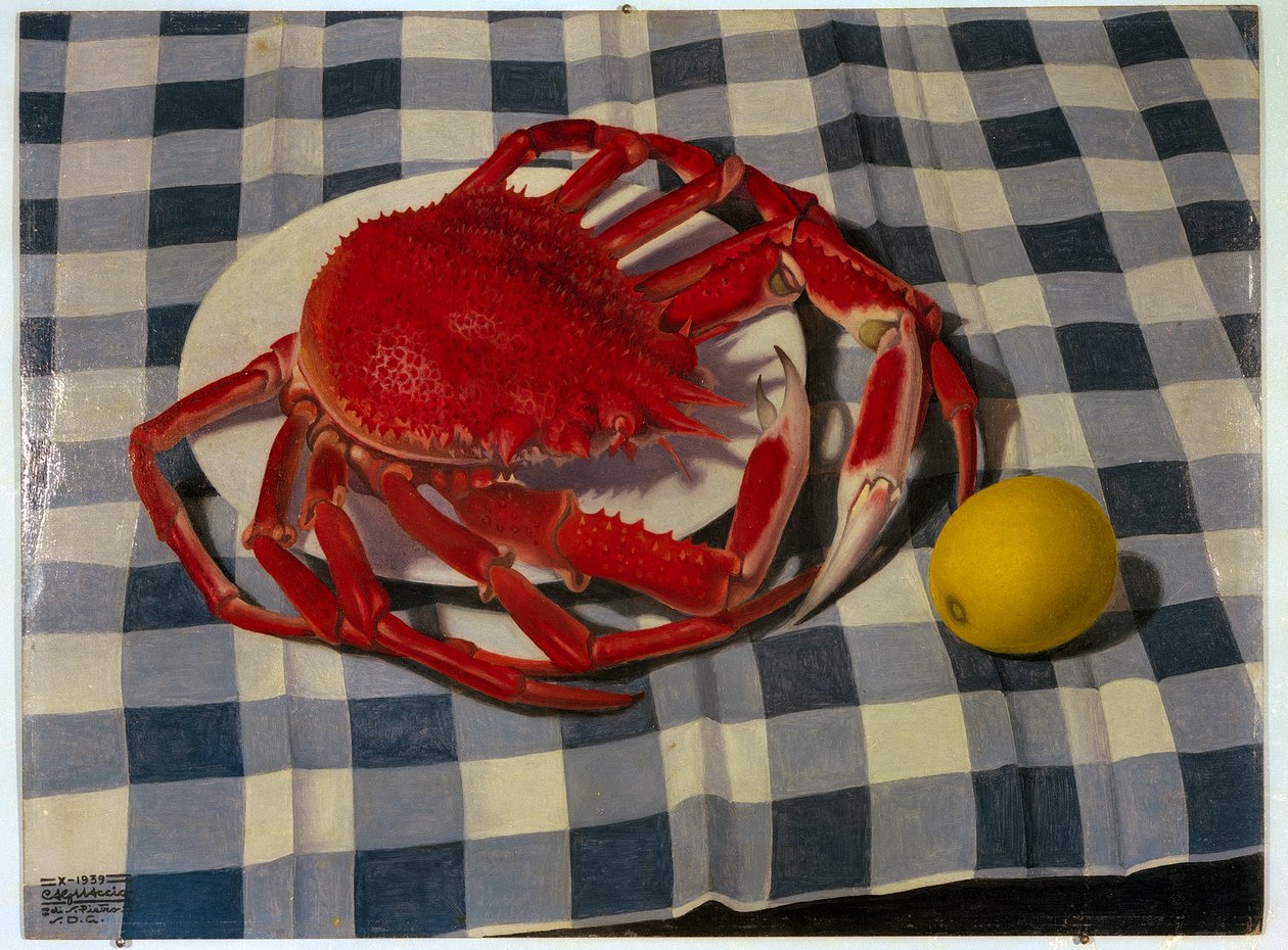 Krabba och citron av Cagnaccio di San Pietro