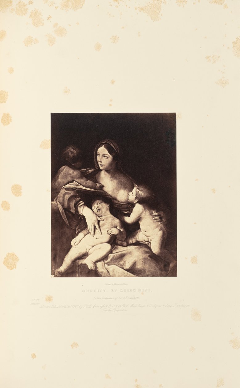 Välgörenhet, av Guido Reni av Caldesi and Montecchi
