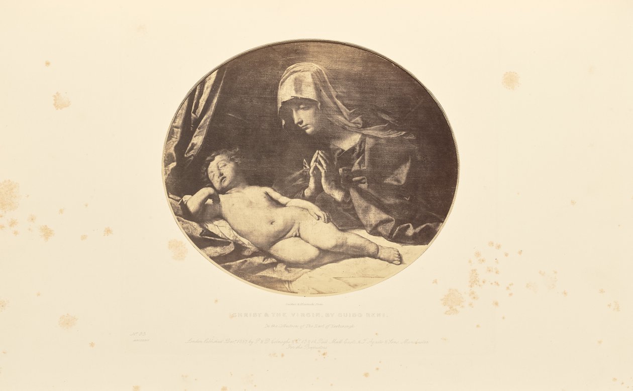 Kristus och jungfrun, av Guido Reni av Caldesi and Montecchi