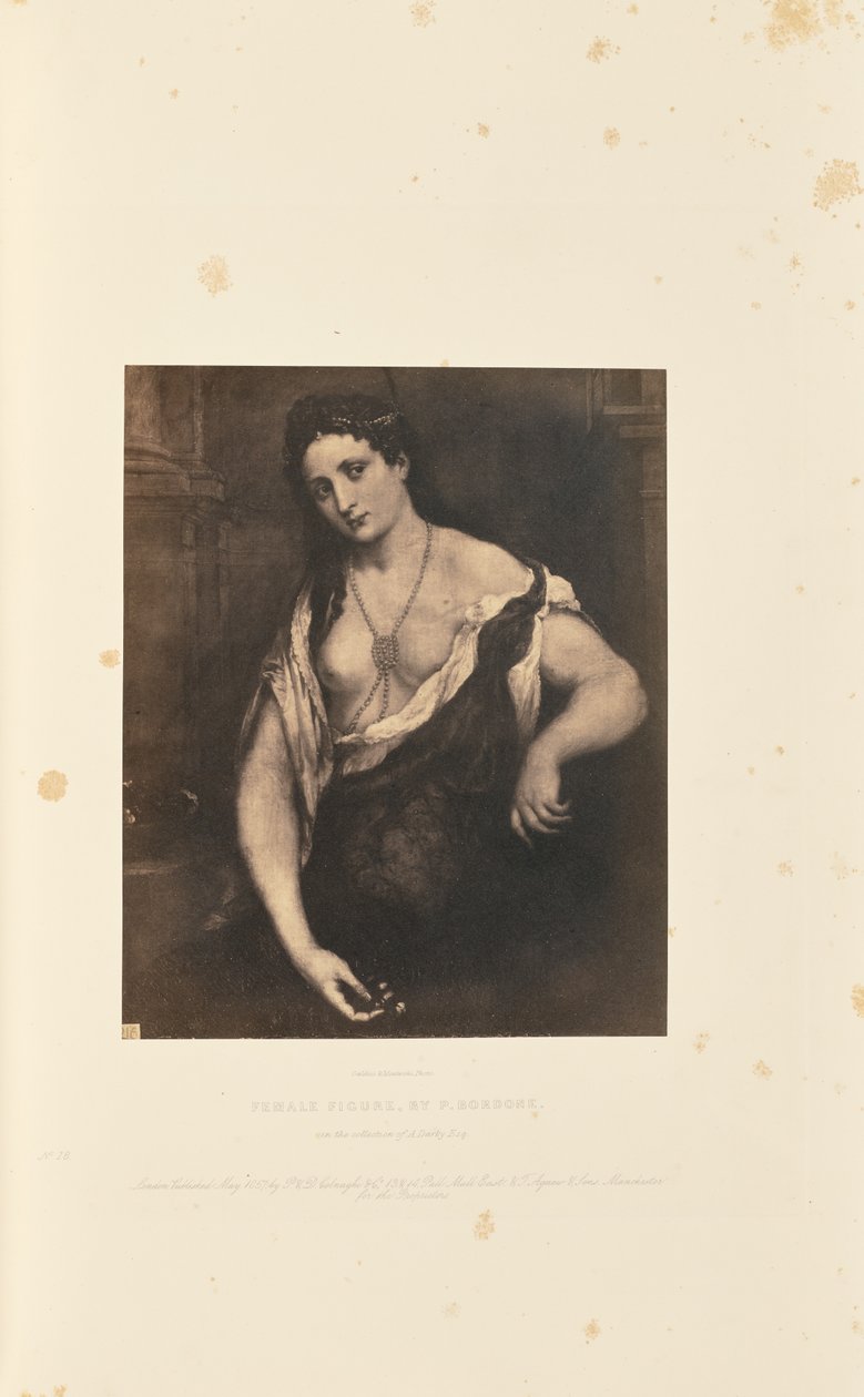 Kvinnofigur, av P. Bordone av Caldesi and Montecchi