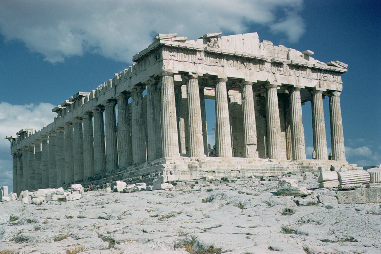 Parthenon, byggd 447 f.Kr. till 432 f.Kr. av Callicrates and Ictinus
