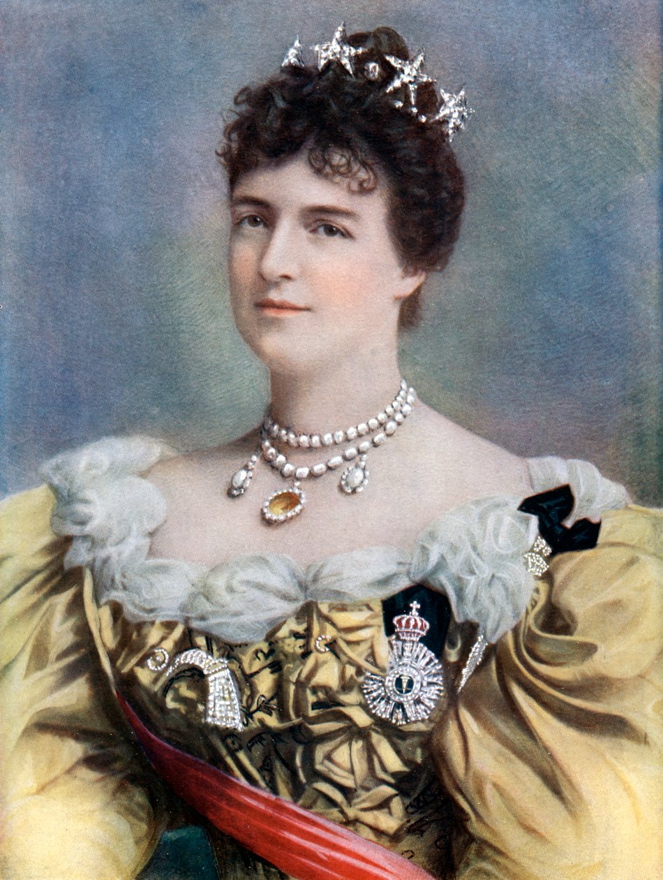 Amelia av Orleans, drottning av Portugal, sent 1800-tidigt 1900-tal. av Camacho