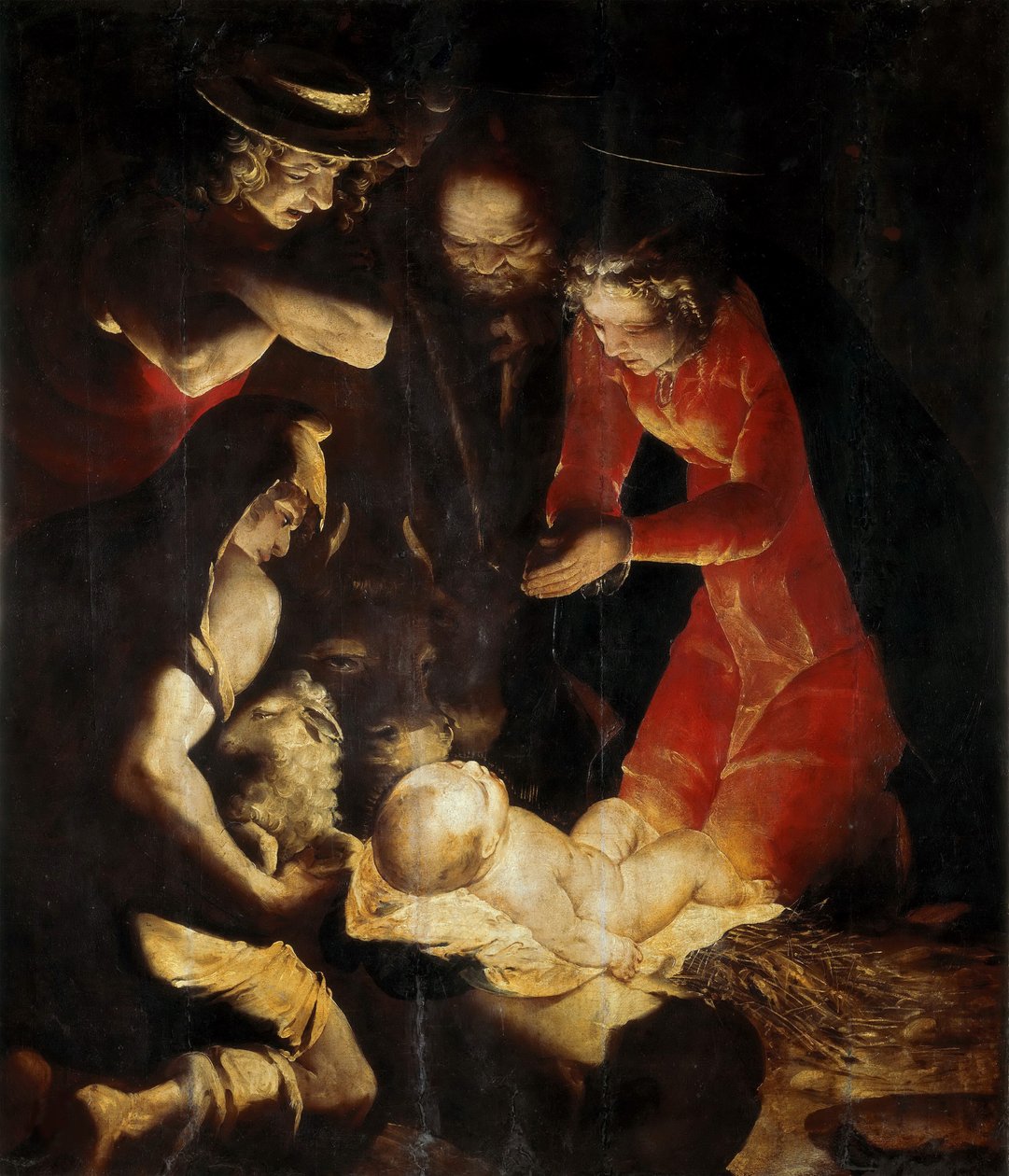 Herdarnas tillbedjan, 1550. av Cambiaso