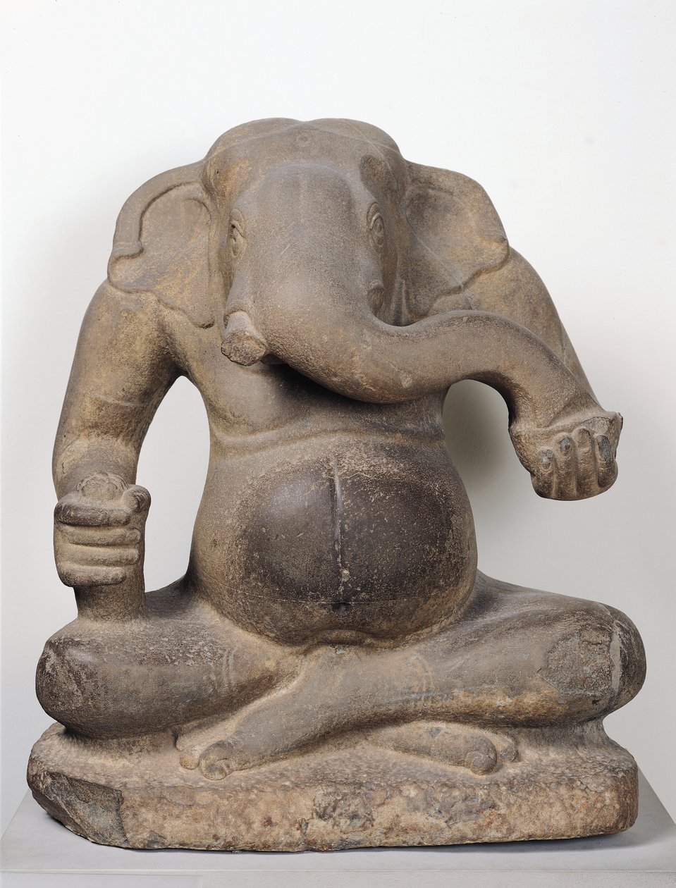 Ganesh, från Tuol Pheak Kin, Kandalprovinsen, 700-800-talet (sandsten) av Cambodian School