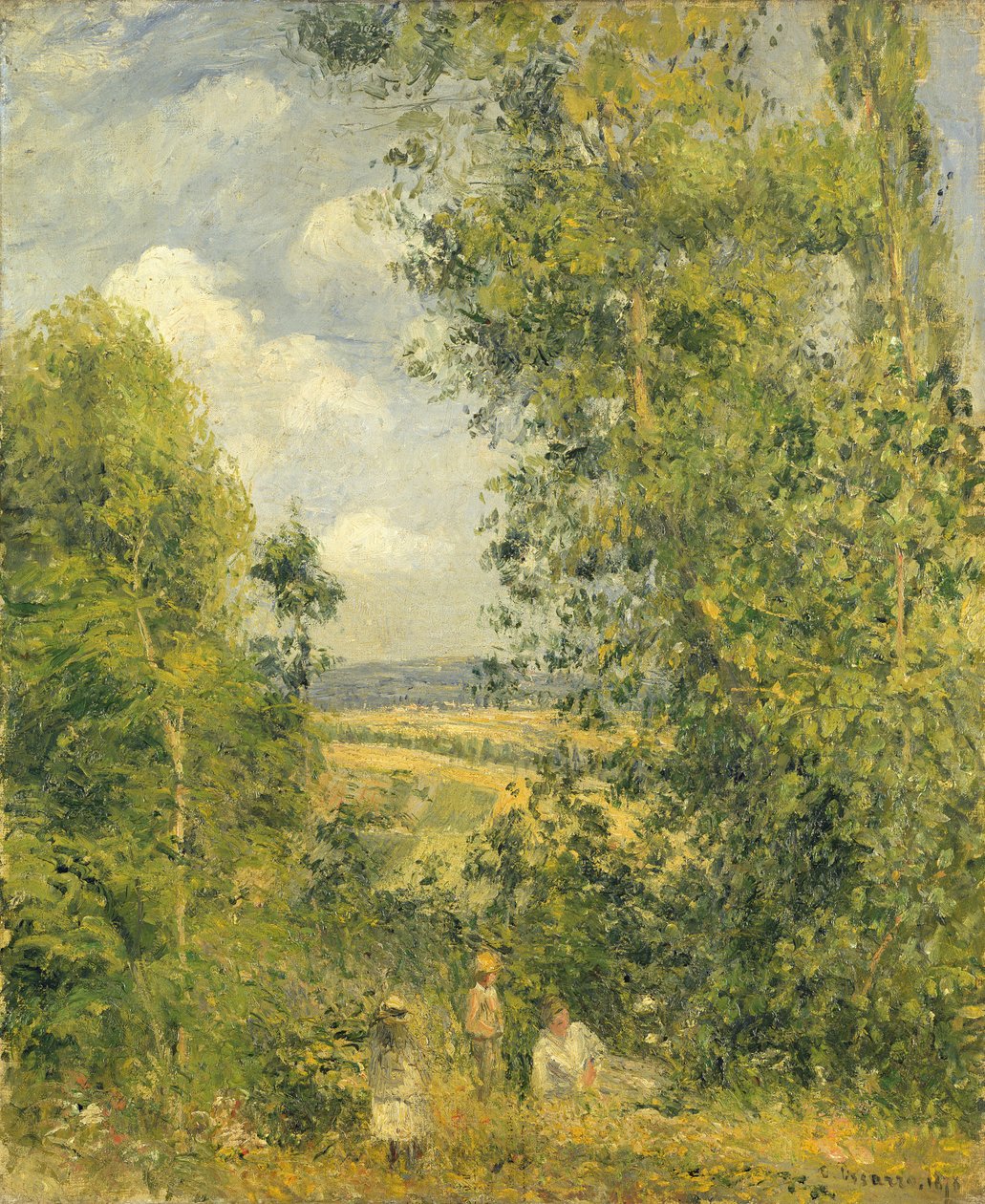 En vila på ängen, 1878 av Camille Jacob Pissarro