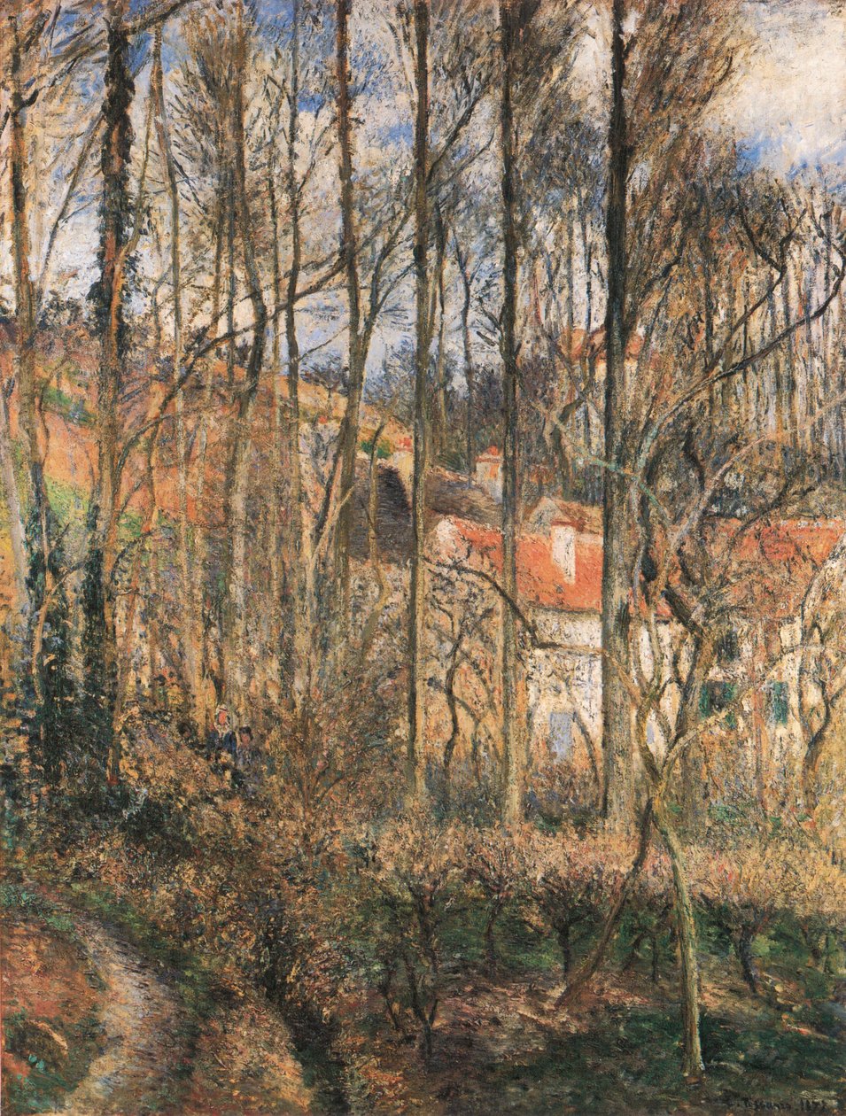 Côtes Saint-Denis à Pontoise av Camille Jacob Pissarro