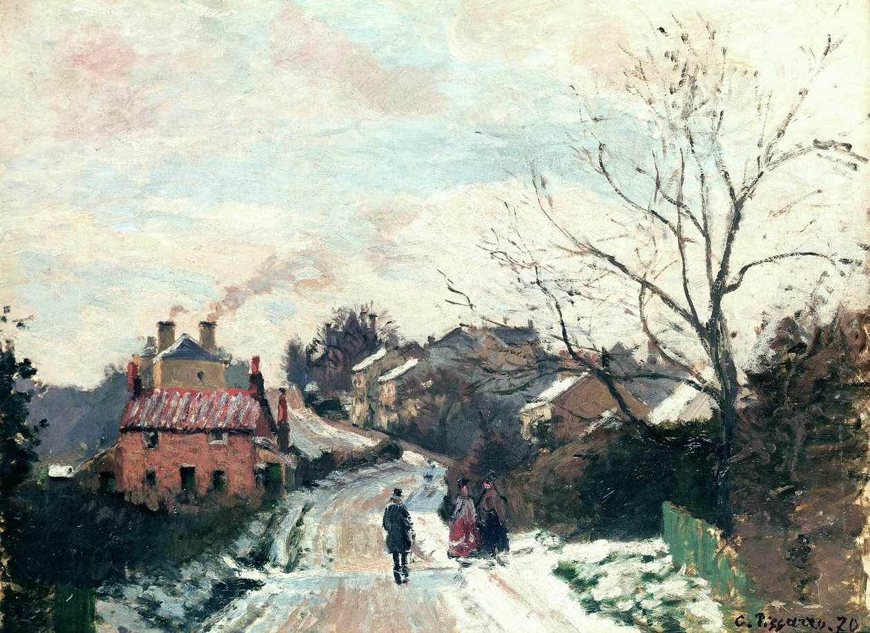 Rävbacken, Upper Norwood, 1870 av Camille Jacob Pissarro