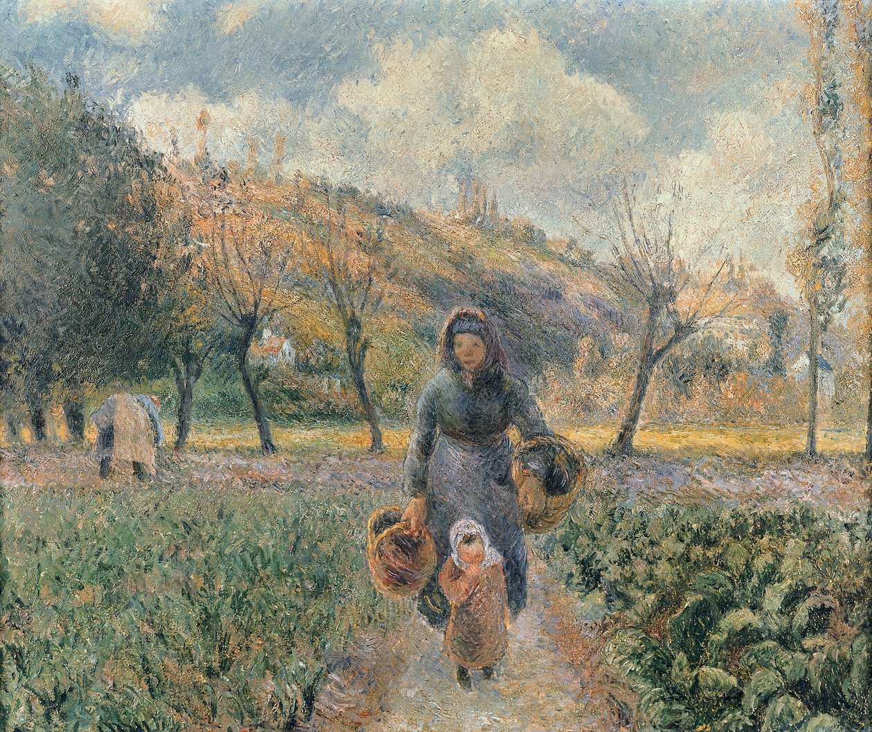 I trädgården av Camille Jacob Pissarro
