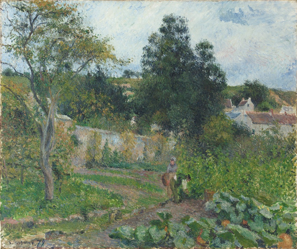 Jardin potager à l’Ermitage av Camille Jacob Pissarro