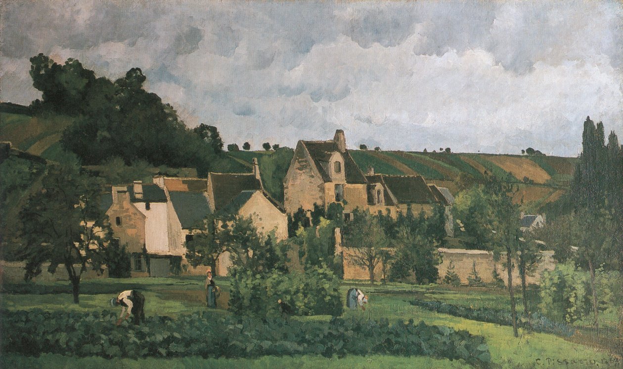 L´Hermitage à Pontoise av Camille Jacob Pissarro
