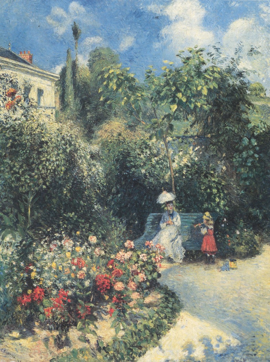 La Jardin à Pontoise av Camille Jacob Pissarro