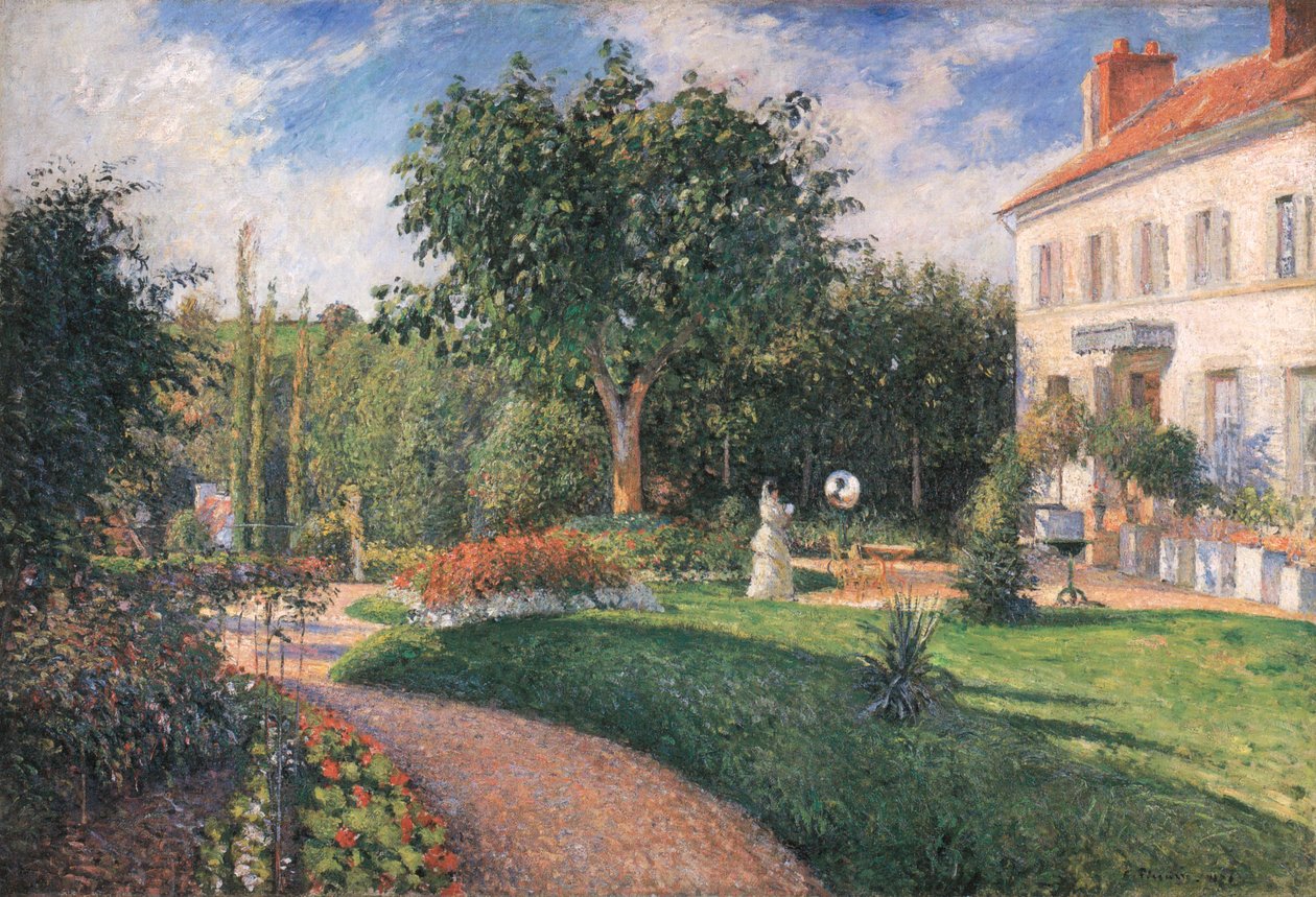 La Jardin des Mathurins, Pontoise av Camille Jacob Pissarro