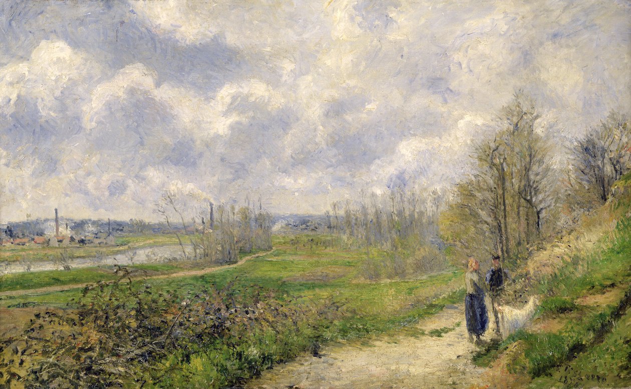 La Sente du Chou, nær Pontoise, 1878 swed av Camille Jacob Pissarro