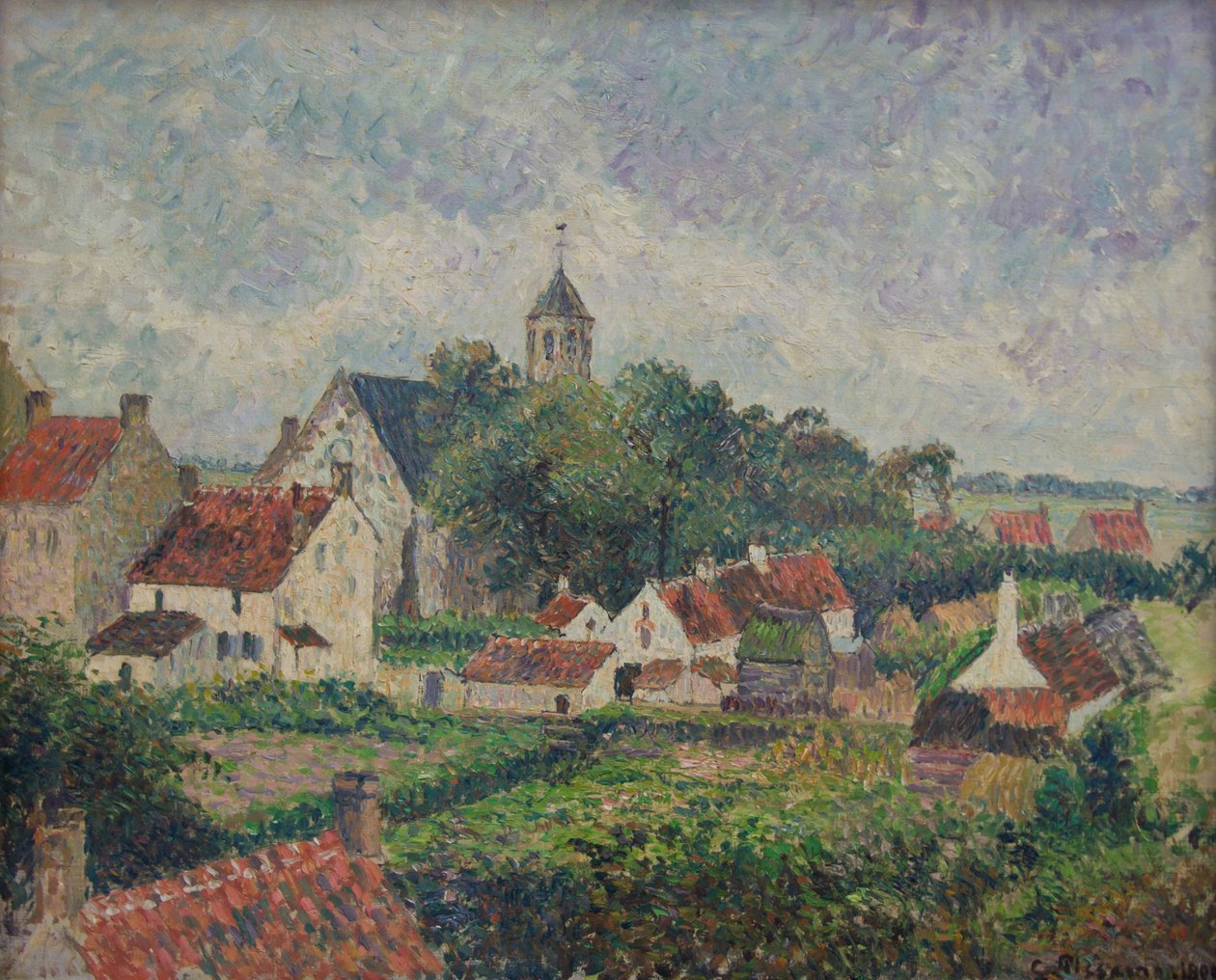 Le village de Knocke av Camille Jacob Pissarro