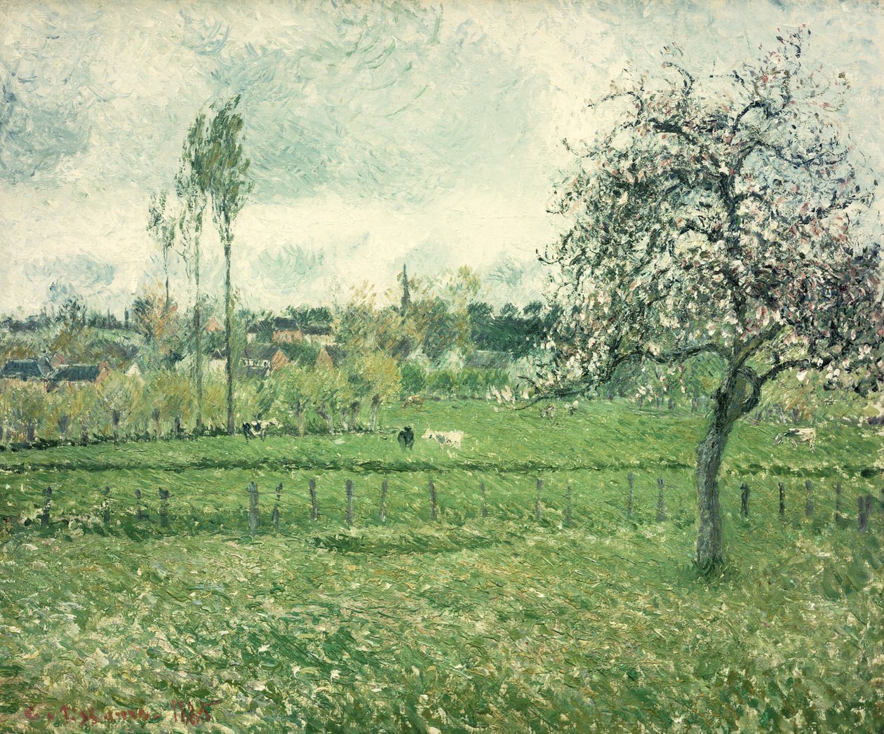 Ängen i Eragny, 1885 av Camille Jacob Pissarro