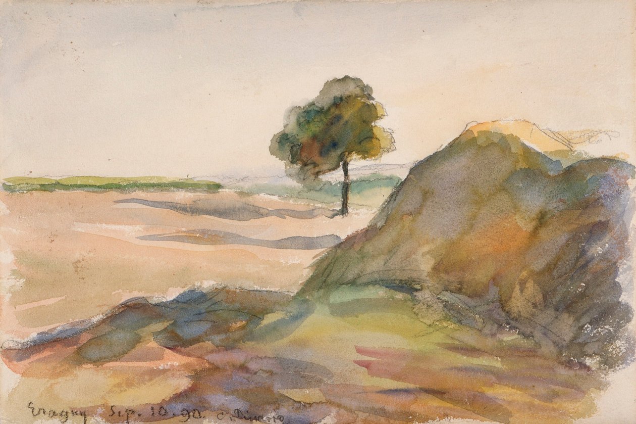Paysage av Camille Jacob Pissarro