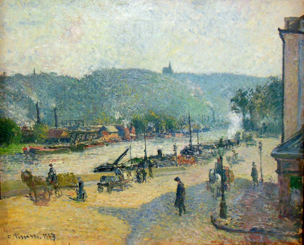 Place Lafayette av Camille Jacob Pissarro