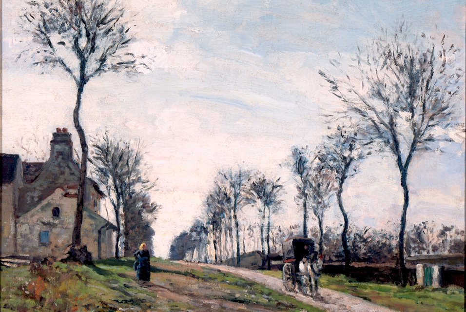 Road to Marly av Camille Jacob Pissarro