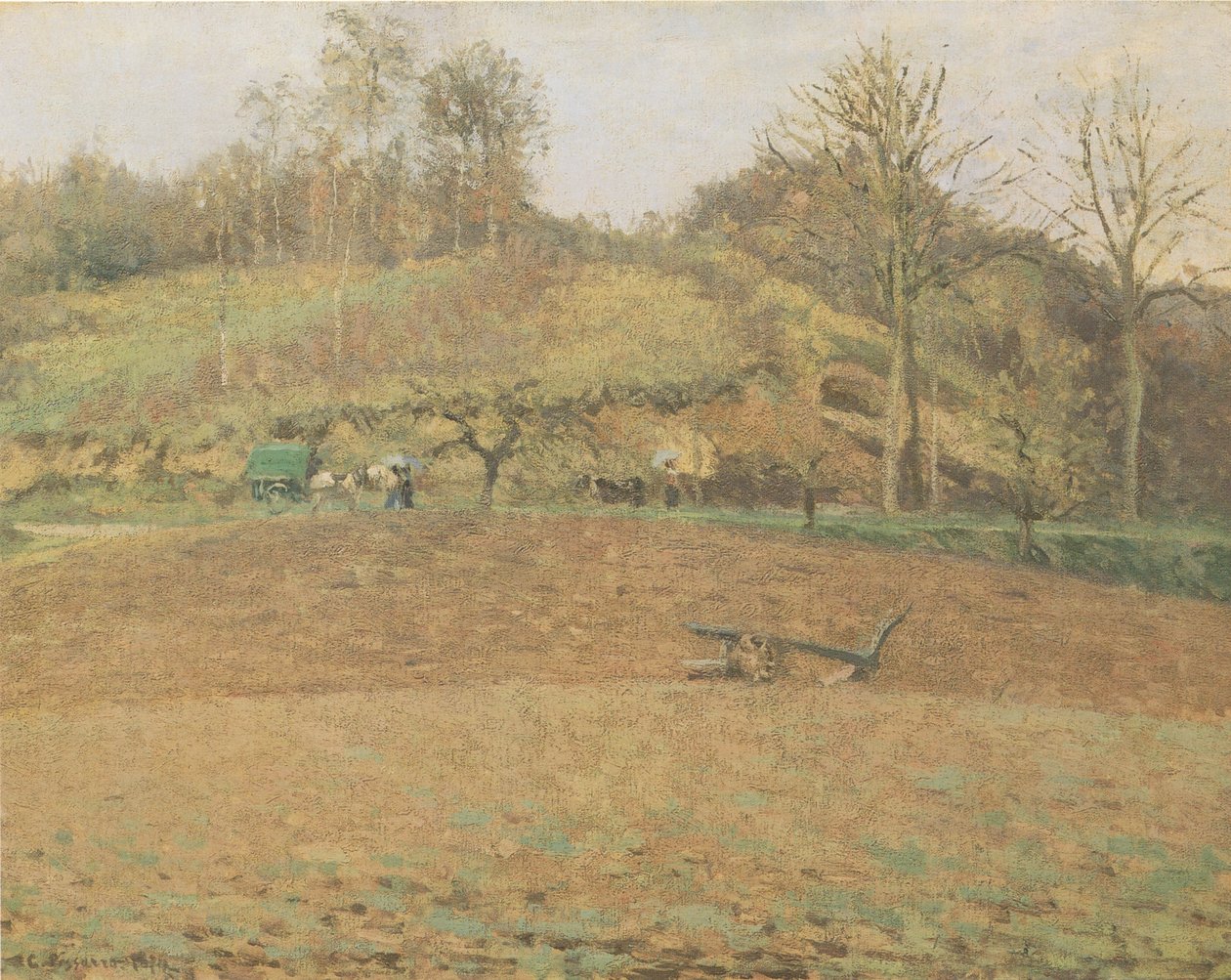 Terres labourèes av Camille Jacob Pissarro