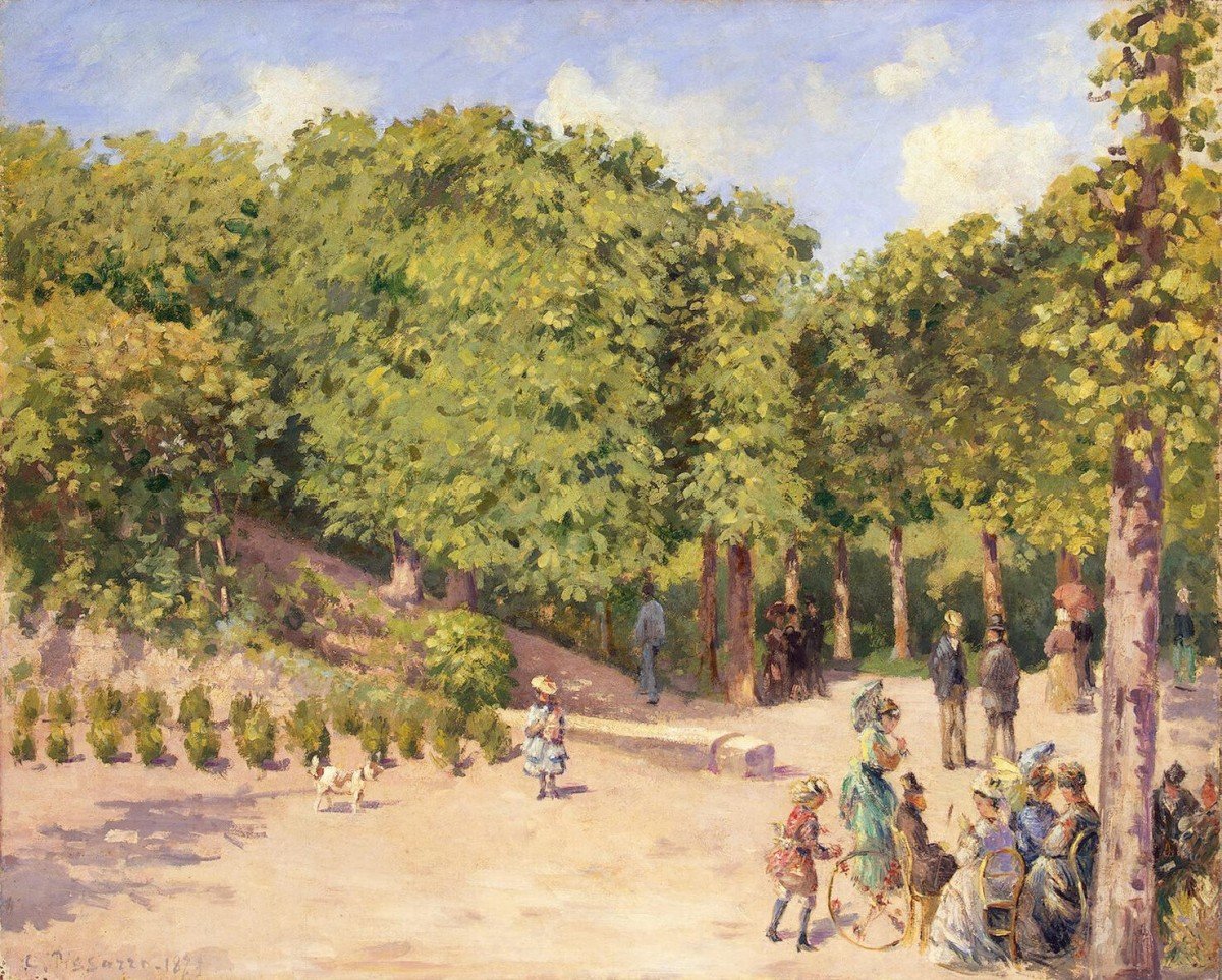 Town Park in Pontoise av Camille Jacob Pissarro